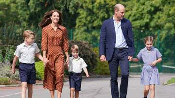Príncipe George, Kate Middleton, príncipe Louis, príncipe William e princesa Charlotte - Foto: Getty Images