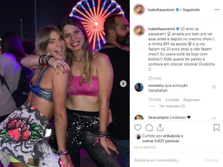 Isabella Santoni e Victoria Antunes no Rock in Rio