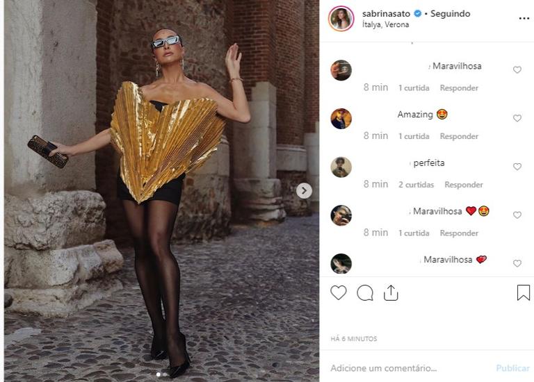 Sabrina Sato em Verona na Itália