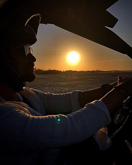 Bruno Gagliasso e o pôr do sol do Ceará