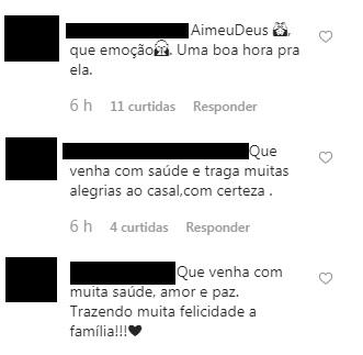 Comentários na foto de Rodrigo Hilbert sobre o nascimento da filha do ator com Fernanda Lima