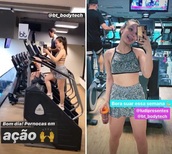 Larissa Manoela exibe corpitcho sarado em clique na academia