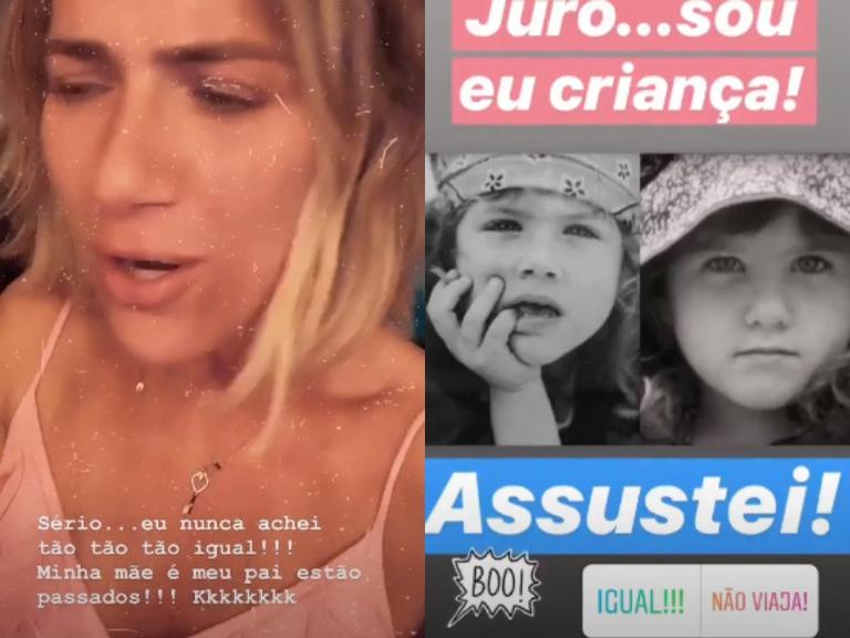 Giovanna Ewbank se comparando com Jennifer Aniston