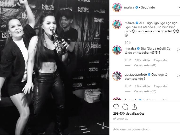 Maiara e Maraisa dançando muito nas redes sociais