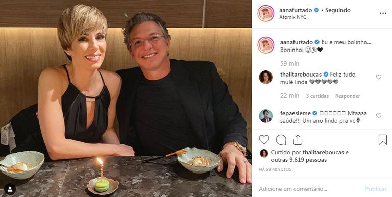 Ana Furtado comemora aniversário em Nova York