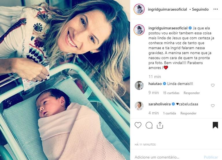 Ingrid Guimarães com a filha de Tatá Werneck