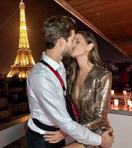 Izabel Goulart e noivo em Paris