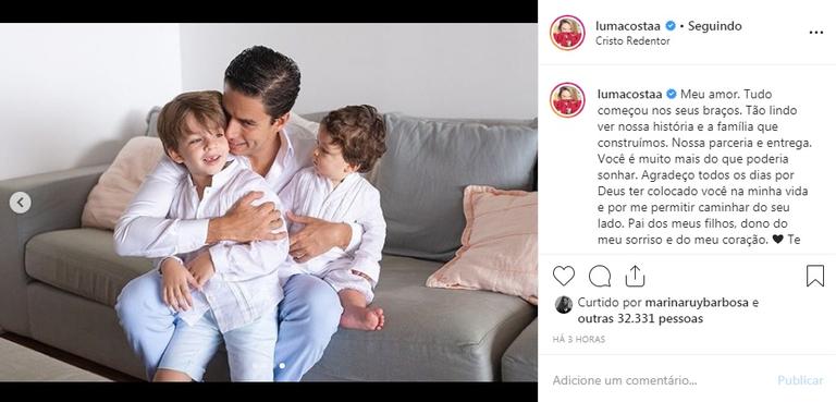 Luma Costa posta fotos da família e encanta os seguidores