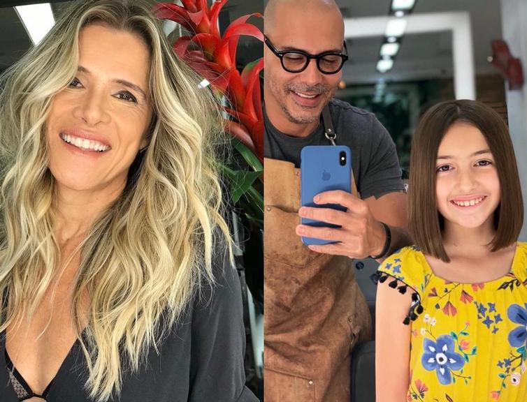 Ingrid Guimarães e a filha, Clara, mudam o cabelo