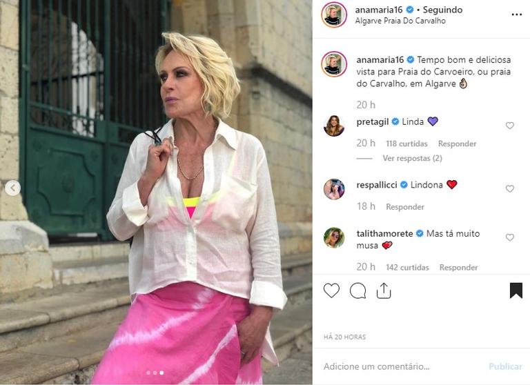 Ana Maria Braga em Portugal