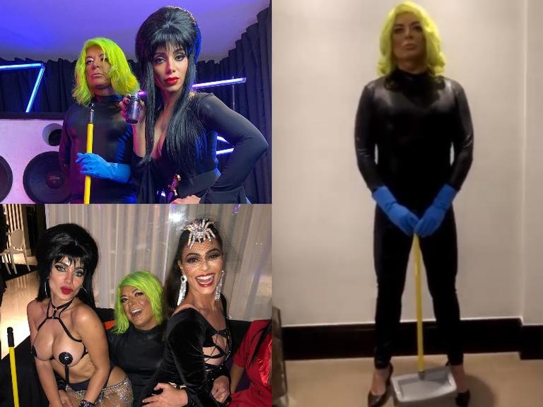 David Brazil aparece vestido de Ludmilla em festa de Anitta 