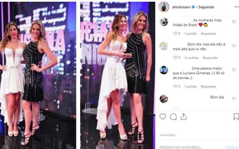 Ana Hickmann e Luciana Gimenez