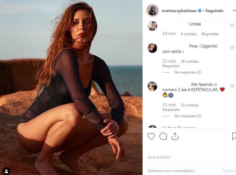 Marina Ruy Barbosa pose selvagem