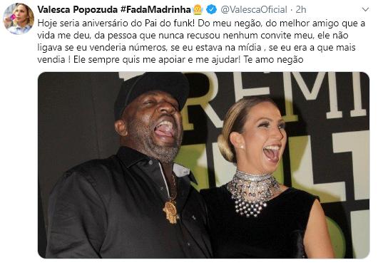 Valesca Popozuda homenageia Mr Catra