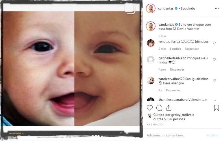 Ca Dantas faz montagem de foto dos filhos e choca os fãs