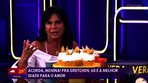 Gretchen em entrevista no programa Se Joga