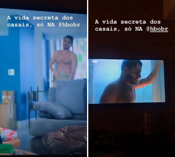 Hugo Bonemer tira a roupa e mostra o bumbum em série de TV