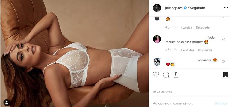 Juliana Paes de lingerie