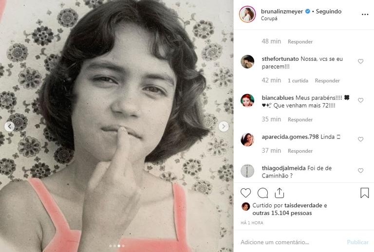 Bruna Linzmeyer celebra seu aniversário ao lado da família