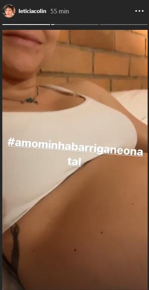 Leticia Colin mostra barriga pós parto