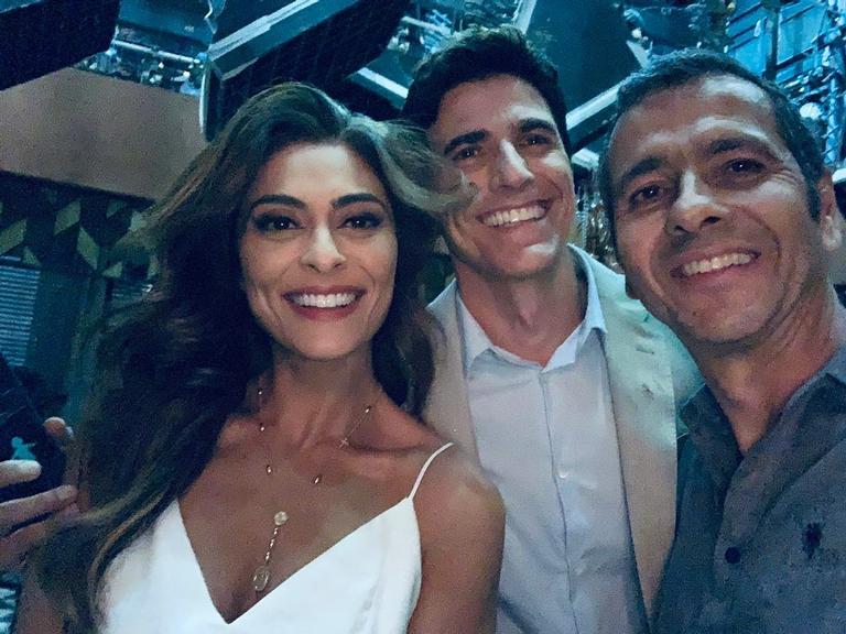 Reynaldo Gianecchini com Juliana Paes e Marcos Palmeira