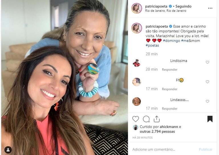 Patricia Poeta e a mãe