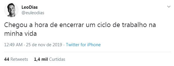 Após 3 anos no SBT, Leo Dias pede rescisão de seu contrato