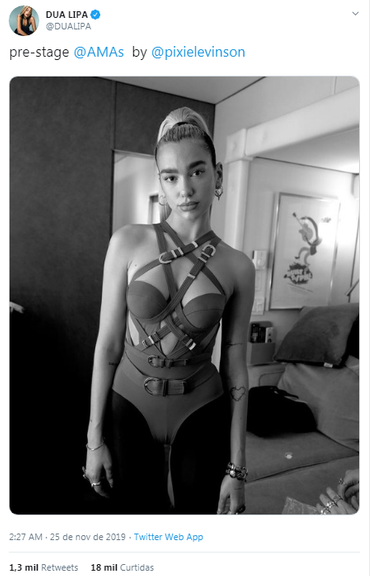 Tweet de Dua Lipa