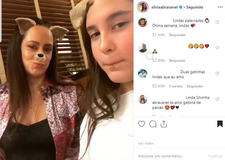 Silvia Abravanel e a filha