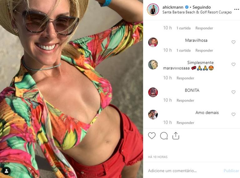 Ana Hickmann em Curaçao