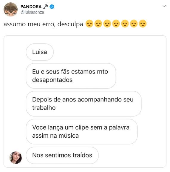 Fãs de Luisa Sonza a criticam por detalhe faltando em música