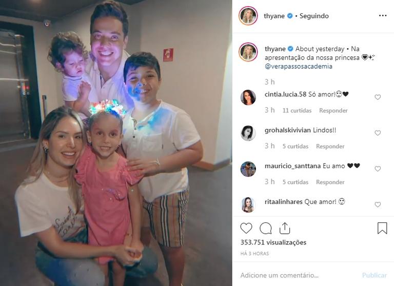 Família de Wesley Safadão prestigia a filha em apresentação