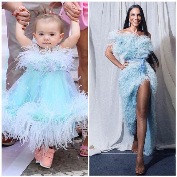 Ivete Sangalo compara look com o de Zoe em festa e diverte fãs