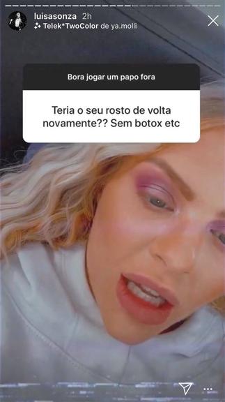 Luisa Sonza fica chateada com comentário