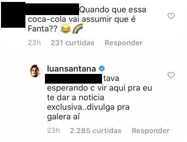 Luan Santana responde fã sobre sexualidade