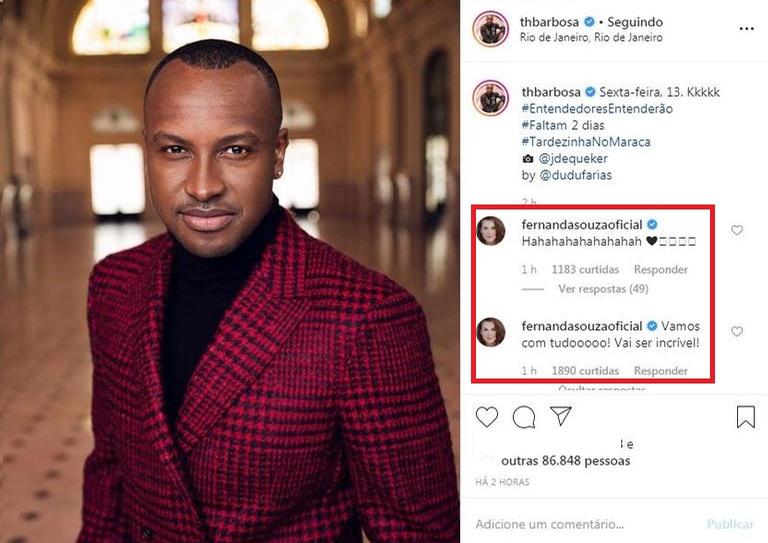 Fernanda Souza manda mensagem carinhosa em foto de Thiaguinho