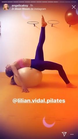 Angélica no Pilates