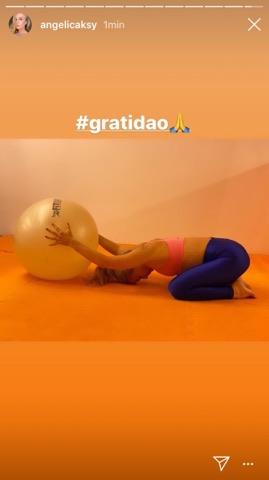 Angélica no Pilates