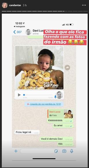 Davi Lucca faz montagem hilária com a foto do irmão