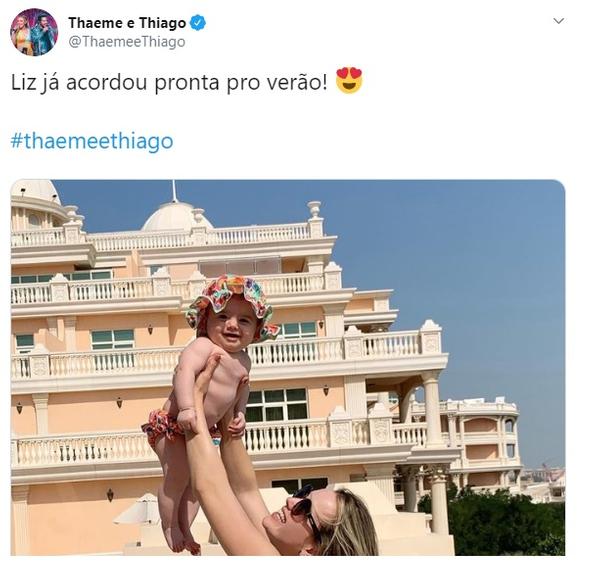 Thaeme Mariôto e a filha, Liz, estão preparadas para o verão