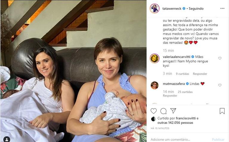 Tatá Werneck postou em suas redes uma declaração para sua amiga Leticia Colin que está comemorando 30 anos nesta segunda-feira, 30