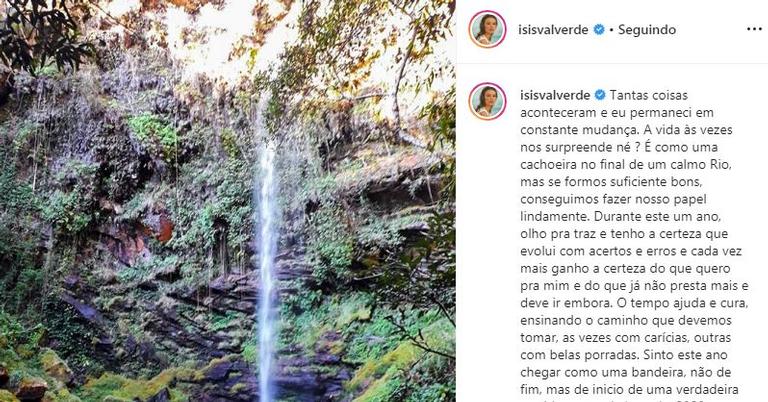 Isis Valverde reflete sobre 2019