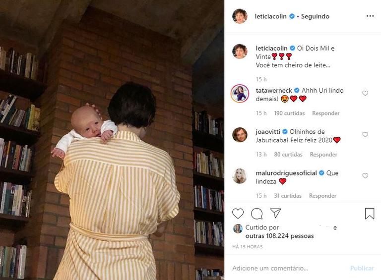 Letícia Colin compartilha clique ao lado do filho Uri