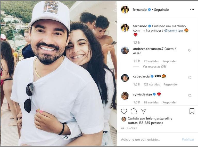 O sertanejo surgiu novamente nas redes sociais, ao lado da filha, após término com Maiara