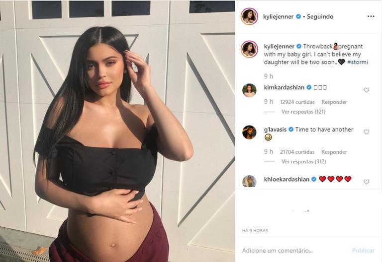 Kylie Jenner grávida de Stormi