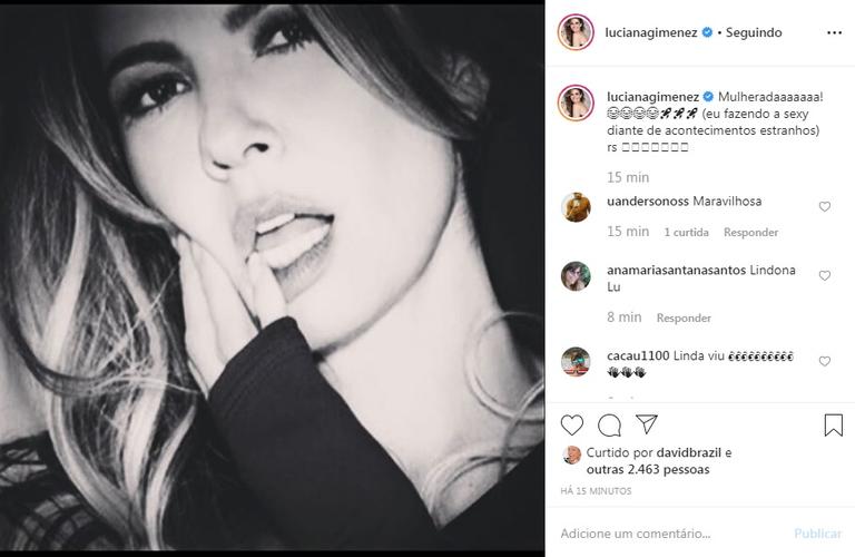 Luciana Gimenez esquenta o clima nas redes com foto sensual