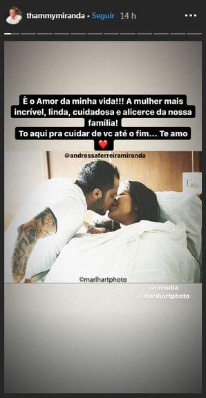 Thammy Miranda se declara para Andressa