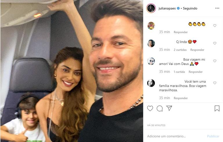 Juliana Paes férias com a família