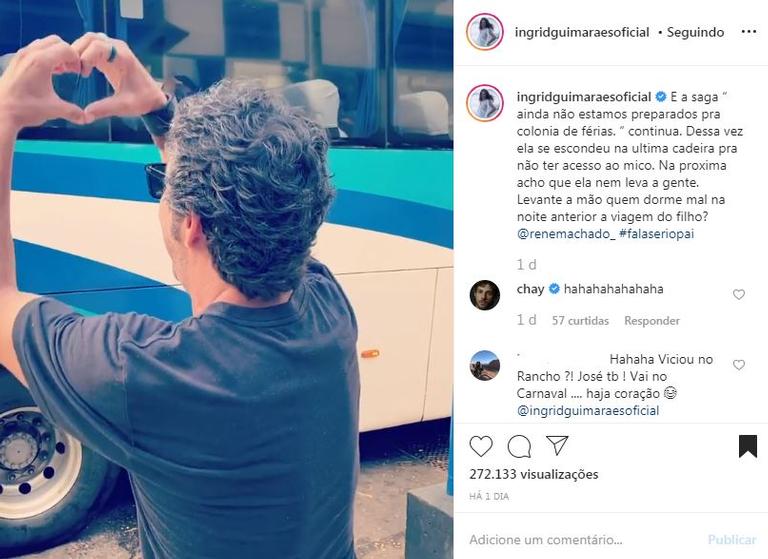 Ingrid Guimarães registra momento entre seu marido e filha