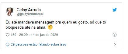 Geisy Arruda fala sobre relacionamentos